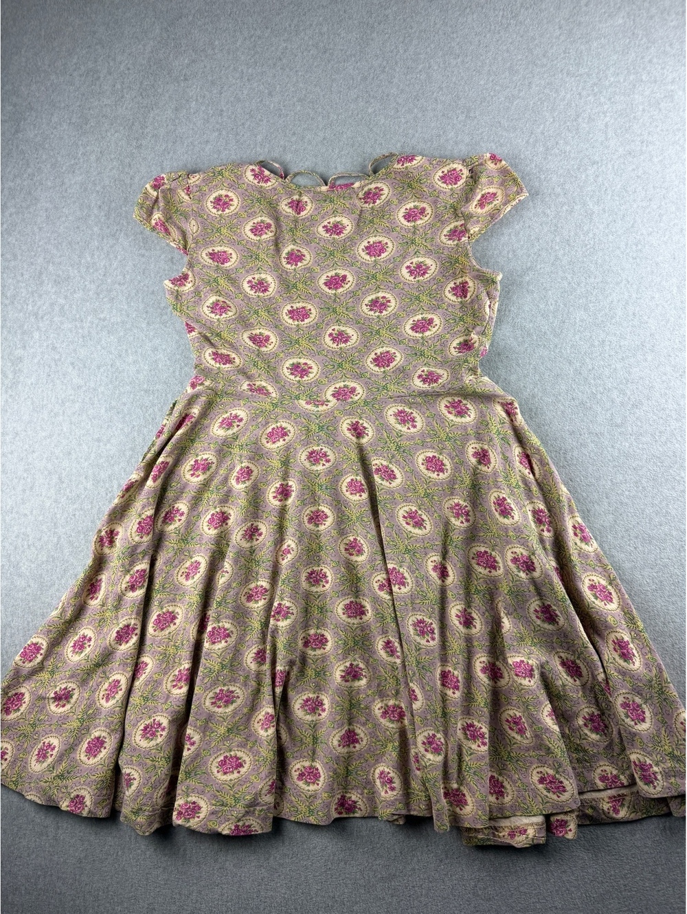 Effie's Heart Romantic Floral Pattern Cotton Blend Dress Size L - Picture 2 of 9